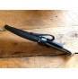 Whitby Knives 3.25" Stainless Steel & Black Pakkawood Bushcraft Sheath Knife with Black Leather Sheath